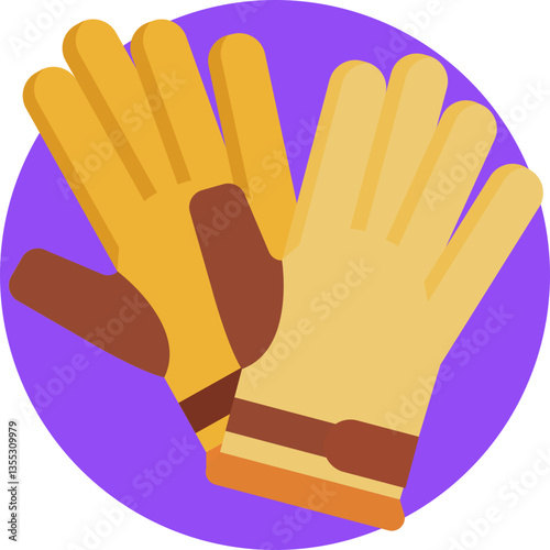 Safety Gloves – Symbolizes gloves used to prevent injuries while handling tools and materials.