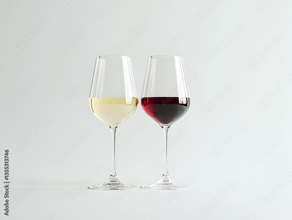 Two wine glasses with wine Two wine glasses with wine
