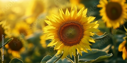 Sonnenblumen auf Feld