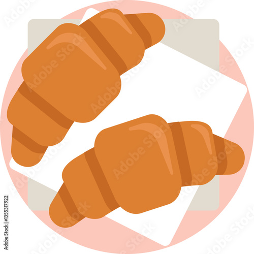 French Pastry – A symbol of the classic buttery, flaky croissant often enjoyed at breakfast in France.