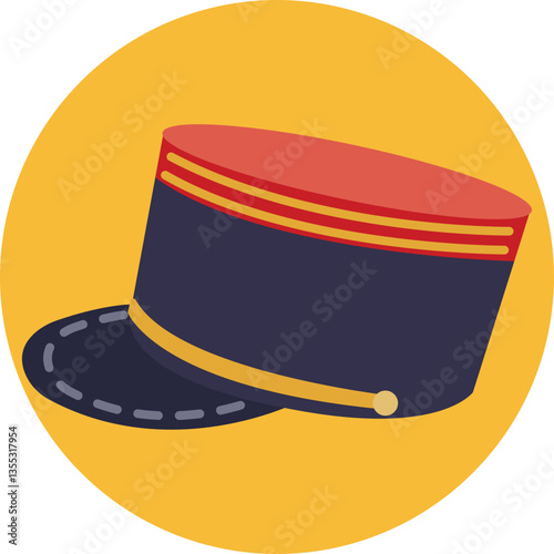 Train Conductor's Hat – Represents the classic cap worn by train conductors in France.
