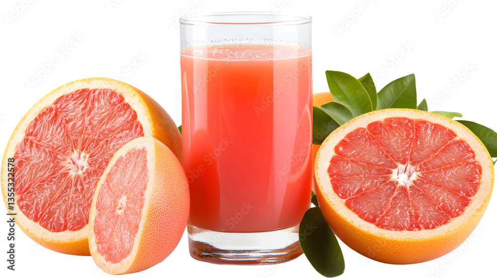 Refreshing Grapefruit Juice with Sliced Fruit Refreshing Grapefruit Juice with Sliced Fruit