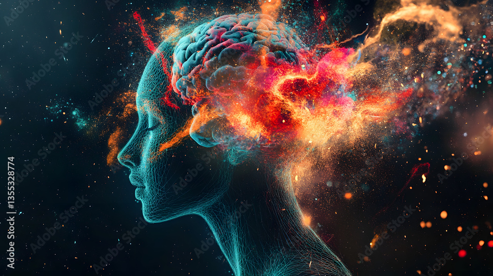 A next-generation AI that visualizes human thoughts in a stunning array of colors, shapes, and movements, providing insight into cognitive patterns. A next-generation AI that visualizes human thoughts in a stunning array of colors, shapes, and movements, providing insight into cognitive patterns.