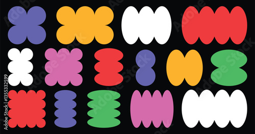 Abstract geometric vector shapes and icons.