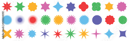 Abstract geometric vector shapes and icons.