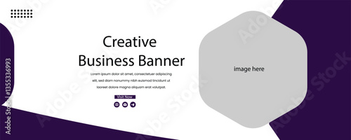Creative Business Banner vector background template