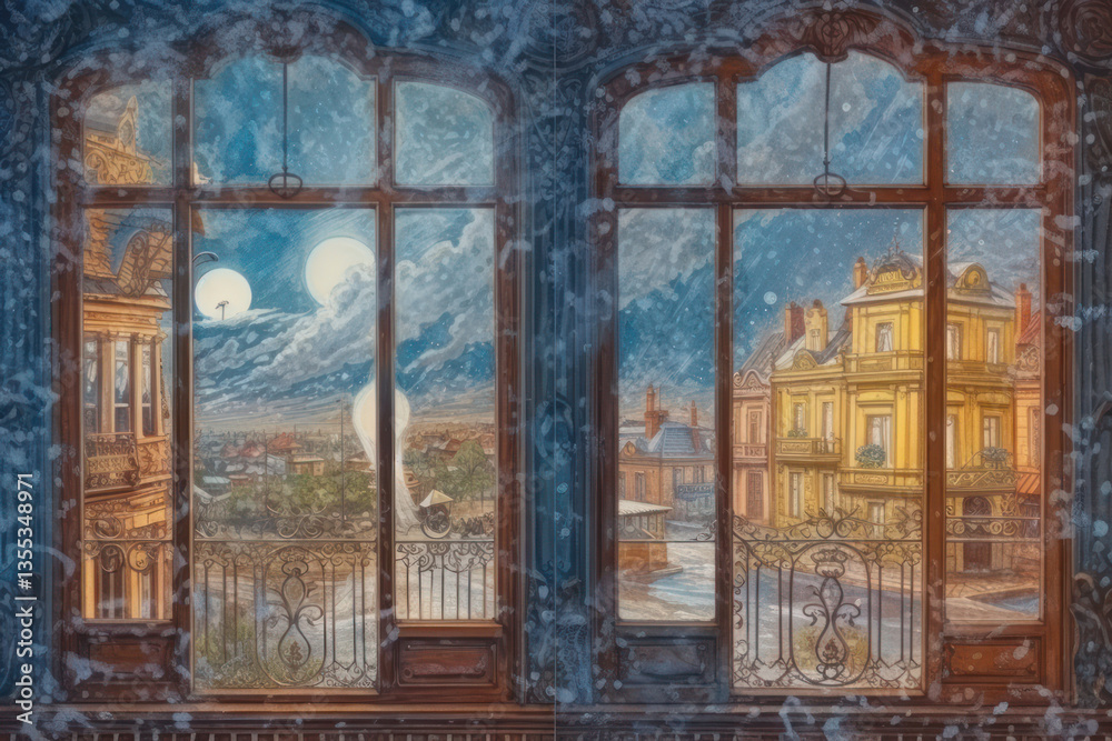 view from the window of an ancient building in St. Petersburg.