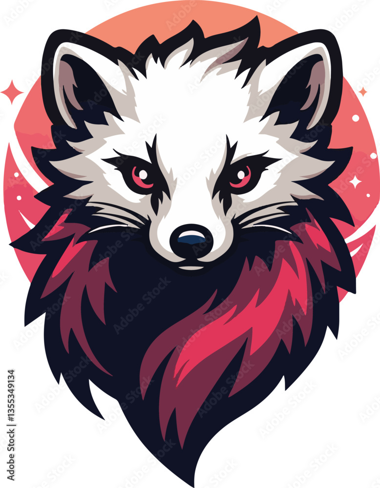 Obraz premium weasel logo