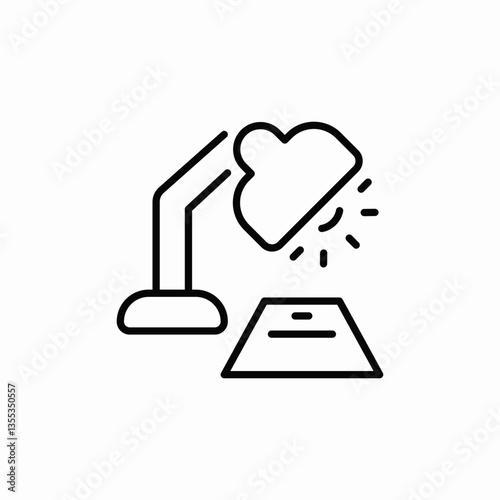 lamp light icon sign vector