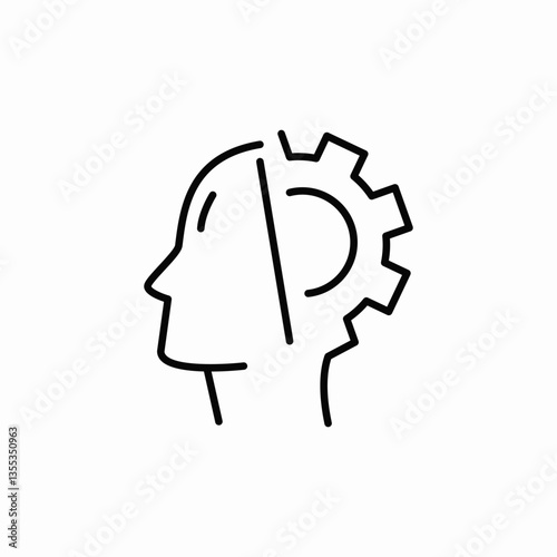 mind learn icon sign vector
