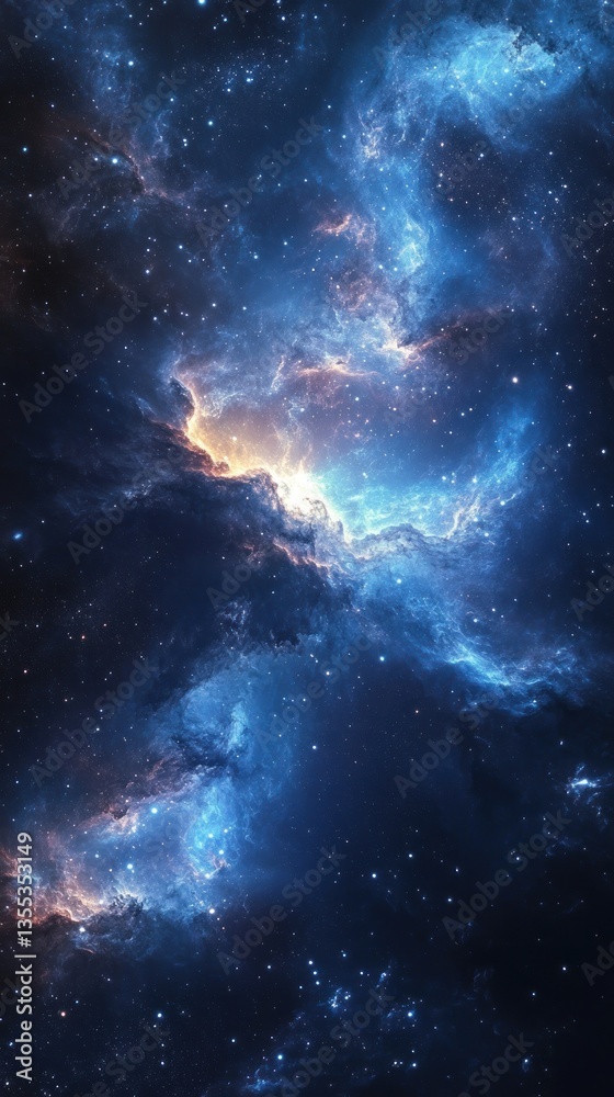 Fototapeta premium Cosmic Nebulae swirling in deep space