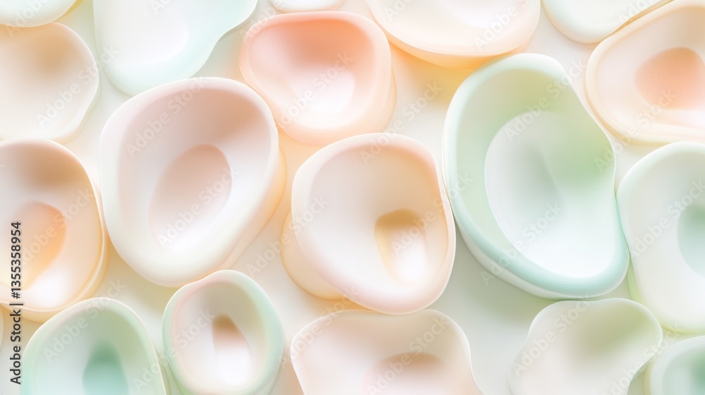 Abstract Pastel Shapes Soft Layered Circles in Delicate Hues for Design and Artistic Projects Abstract Pastel Shapes Soft Layered Circles in Delicate Hues for Design and Artistic Projects
