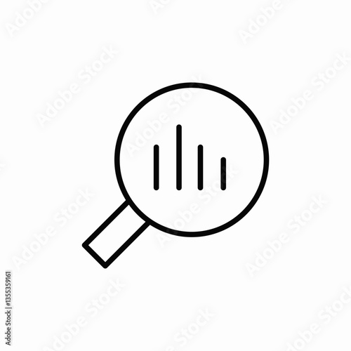 data analysis icon sign vector