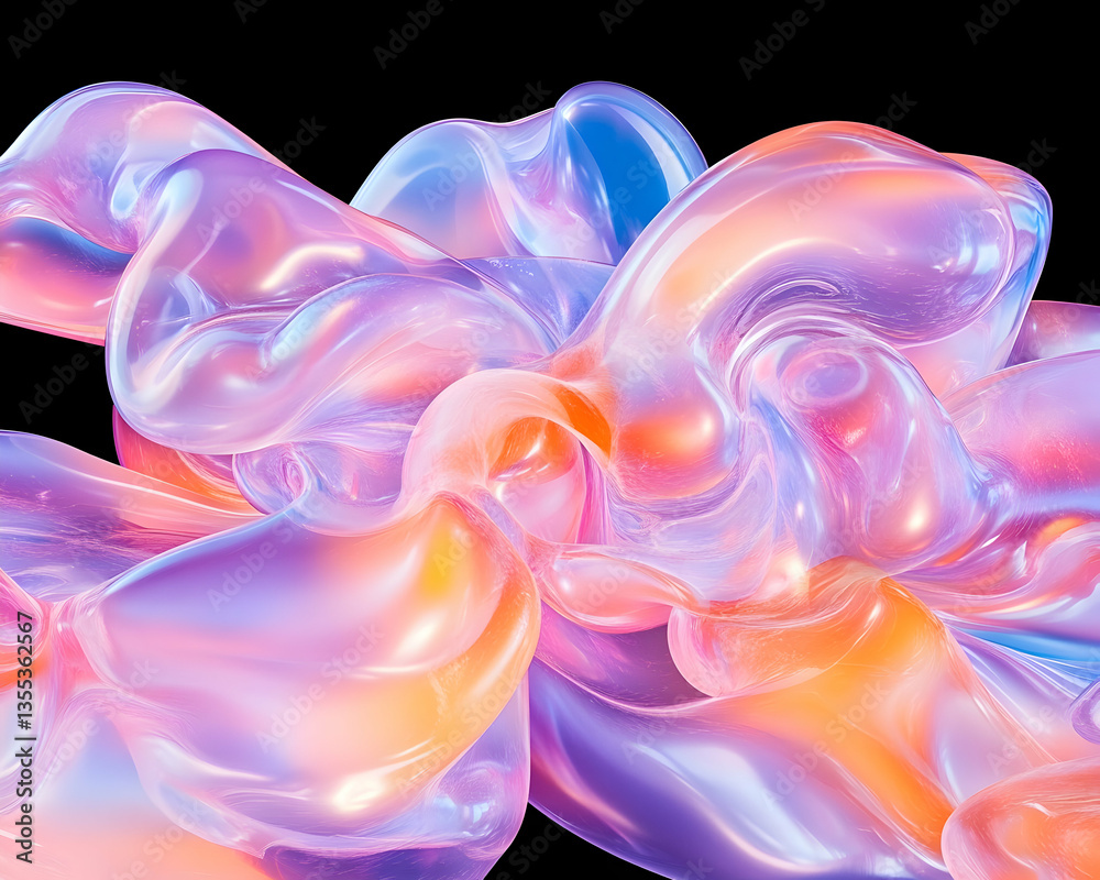 Obraz premium Abstract Liquid Forms