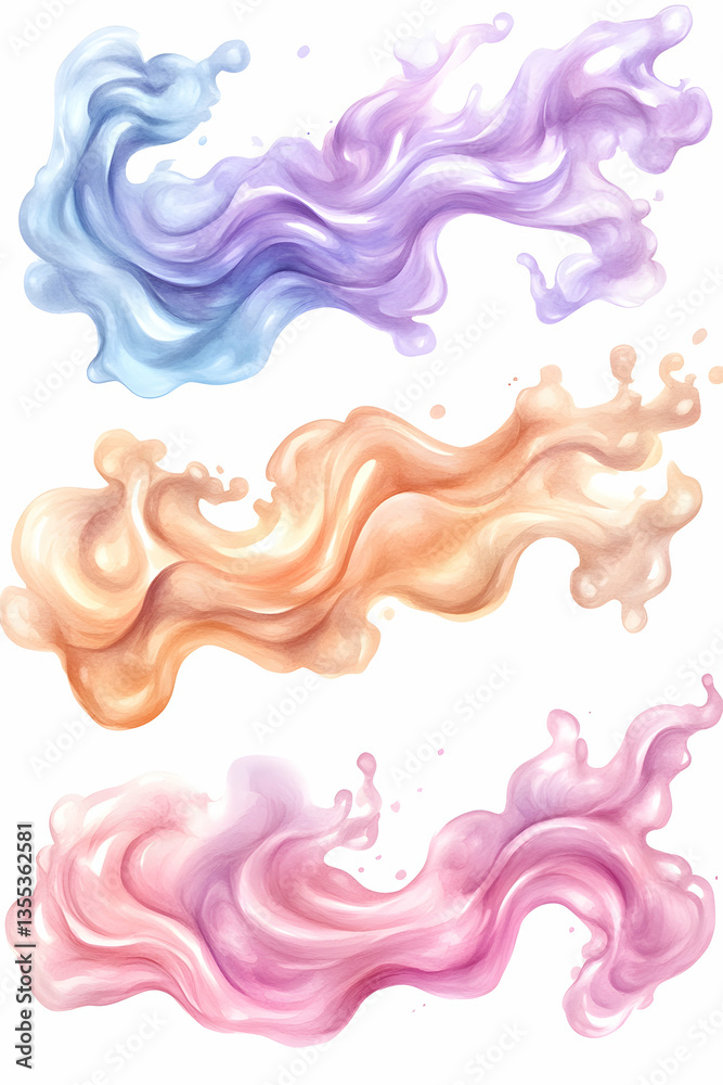 Fototapeta premium Abstract Liquid Splashes