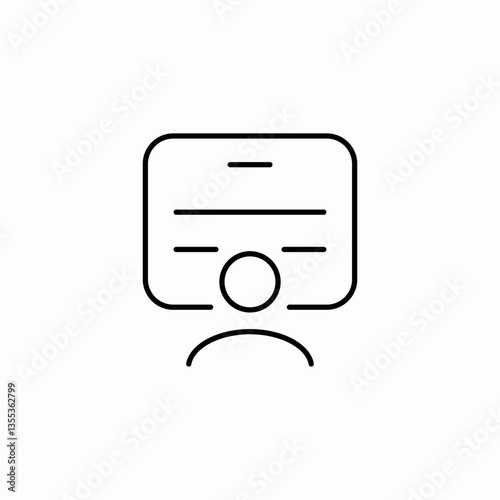 section view icon sign vector
