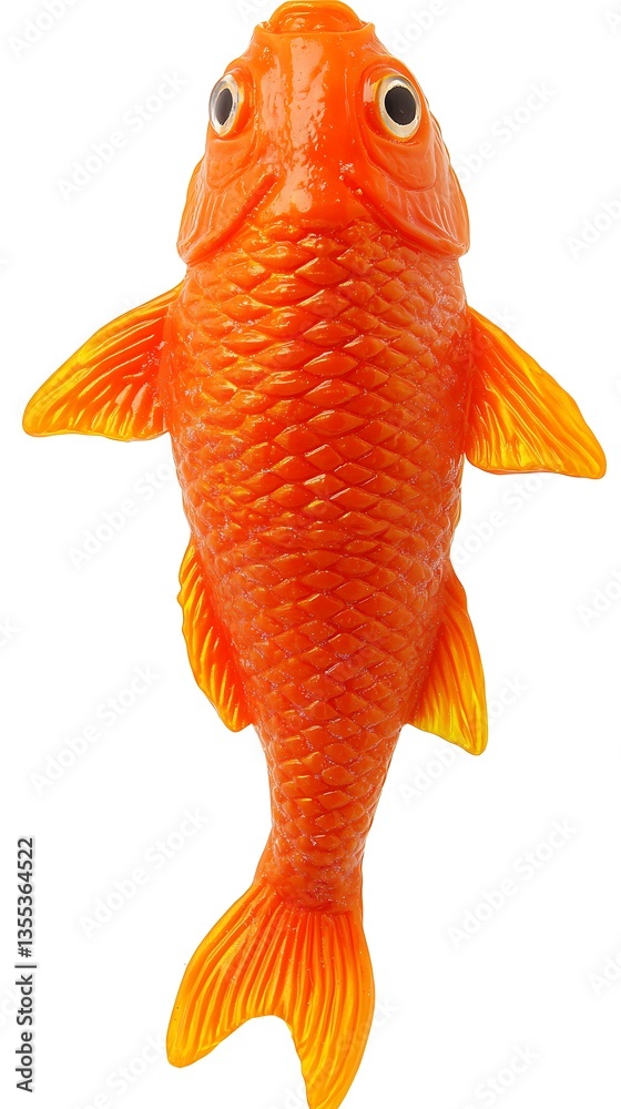 Fototapeta premium Orange Fish Isolated.
