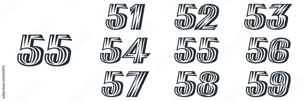 collection numbers Anniversary logo set icon vector design collection numbers Anniversary logo set icon vector design