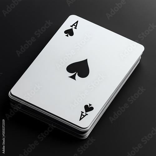 Black and white minimalist deck of cards, sleek and modern designs, clean and sharp aesthetic, photorealistic and professional, ultra-HD