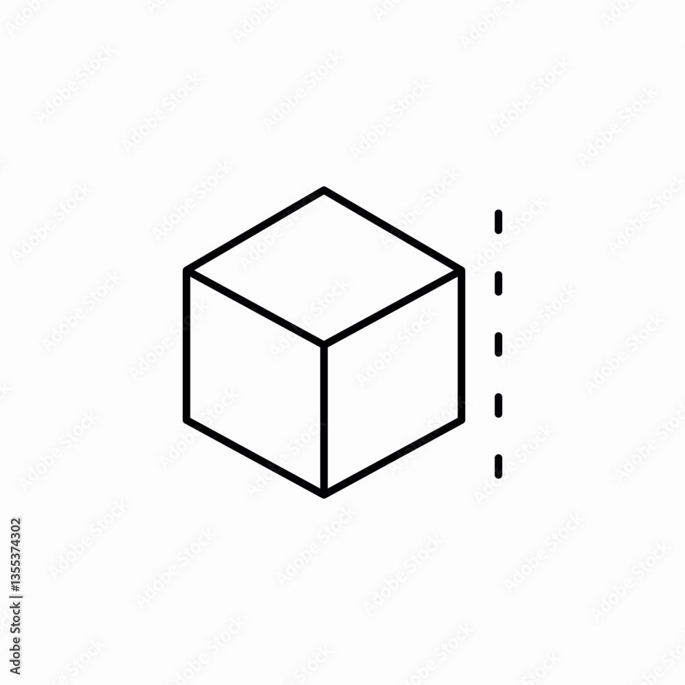 structure cube icon sign vector structure cube icon sign vector