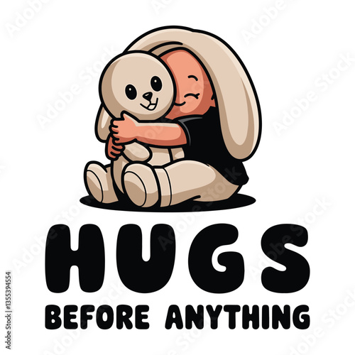 Hug Before Anything T Shirt Design Teddy 