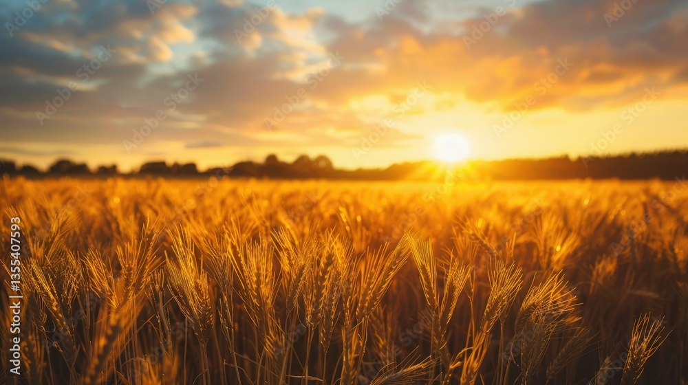 Endless fields of golden wheat swaying under a vibrant sunset sky, capturing the essence of nature’s beauty and rural landscapes. Endless fields of golden wheat swaying under a vibrant sunset sky, capturing the essence of nature’s beauty and rural landscapes.