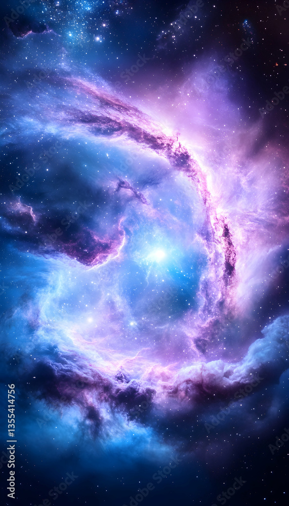 Fototapeta premium Cosmic Nebula, Stellar Formation, Outer Space