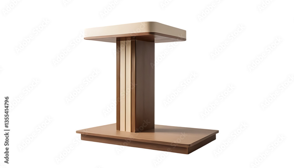 Podium Isolated on Black Backdrop for Public Speaking and Presentations Podium Isolated on Black Backdrop for Public Speaking and Presentations