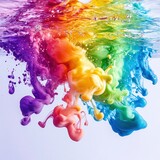 Vibrant colors mix in water (1)
