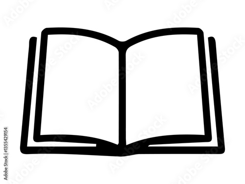 open book with blank pages