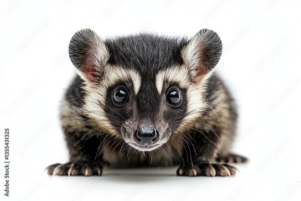 Fototapeta premium Civet isolated on white background