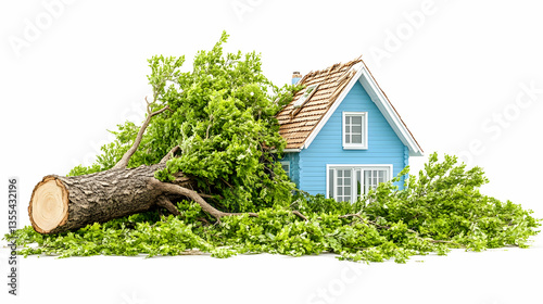 Fallen Tree Damages Tiny House