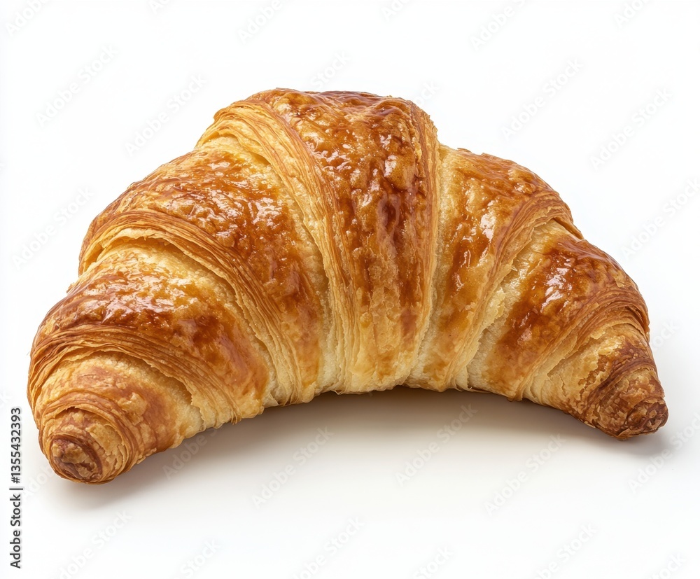 Golden Croissant - A Perfect Morning Treat Golden Croissant - A Perfect Morning Treat