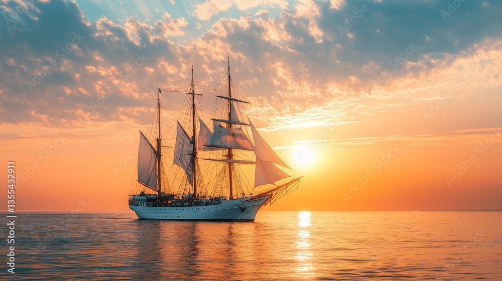Obraz premium Ship boat sea frigate symbol vessel travel industry vector sailboats cruise of marine icon