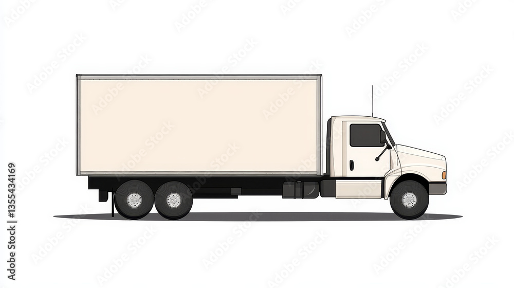 Move service box vector illustration Move service box vector illustration