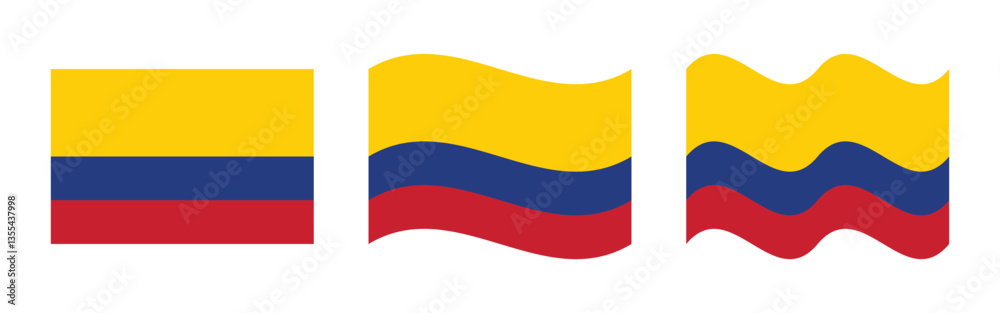 colombia flag vector design colombia flag vector design