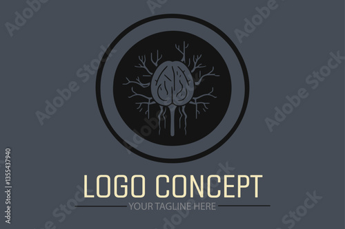 AI Brain cell DNA Vector Logo Ideas for Unique Branding and Graphic Design Inspiration