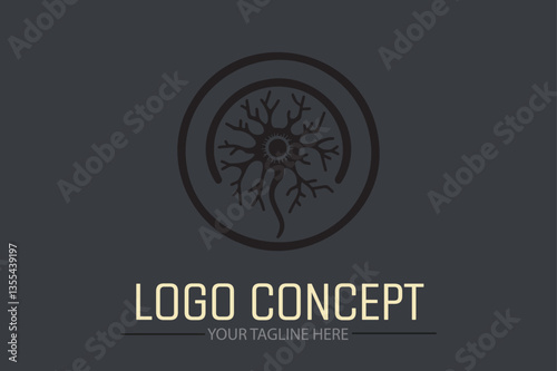 AI Brain cell DNA Vector Logo Ideas for Unique Branding and Graphic Design Inspiration