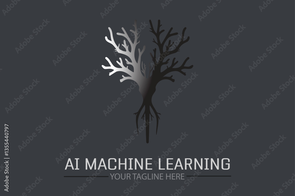 Obraz premium AI Brain cell DNA Vector Logo Ideas for Unique Branding and Graphic Design Inspiration