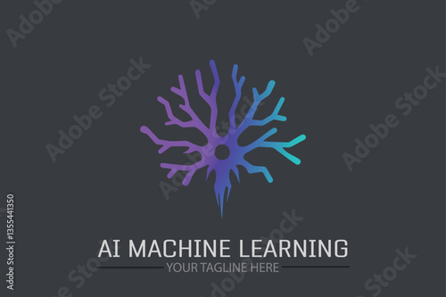 AI Brain cell DNA Vector Logo Ideas for Unique Branding and Graphic Design Inspiration