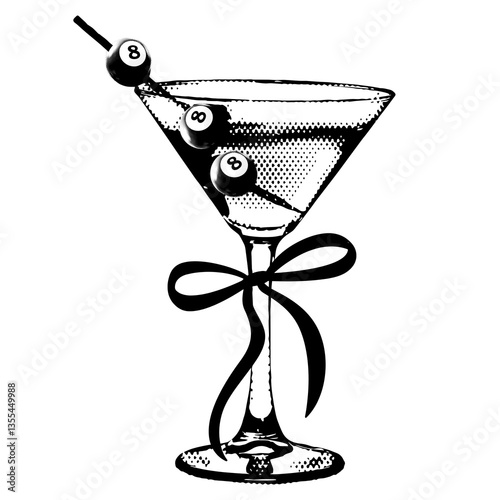 Martini Cocktail 8 Ball 