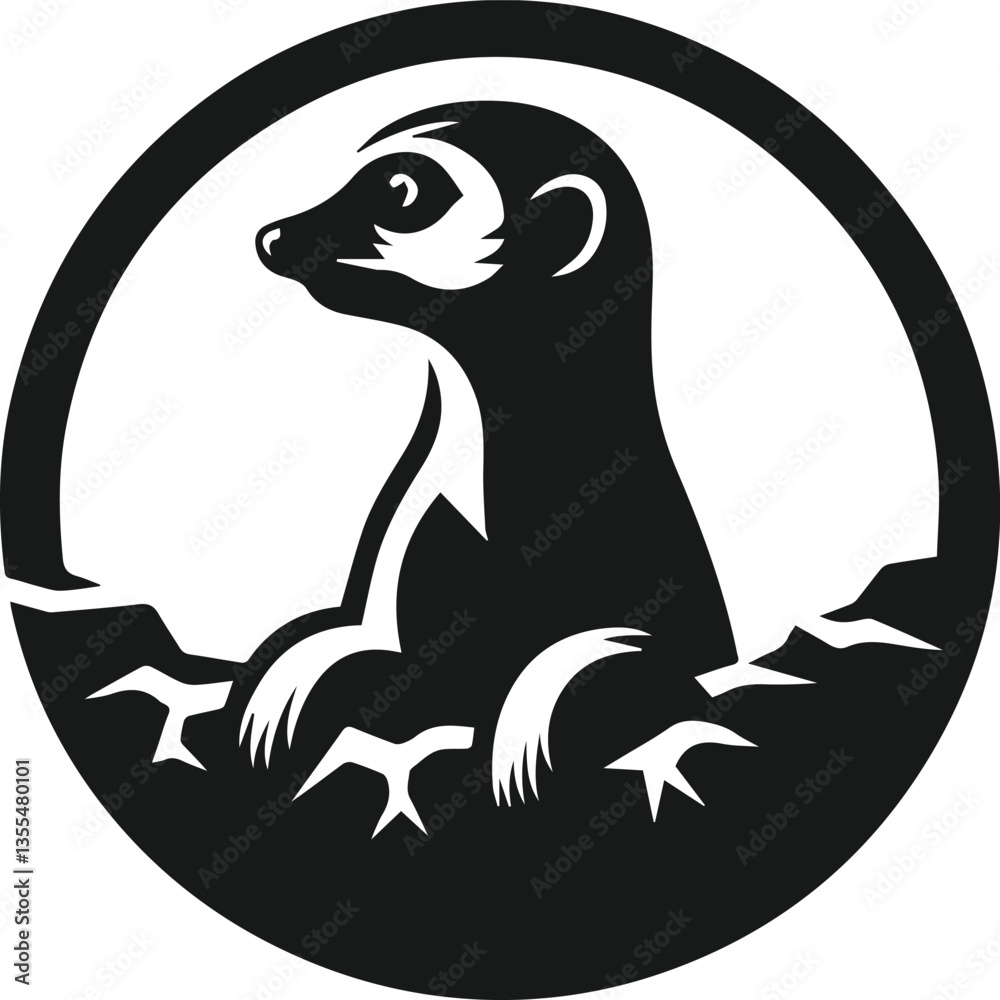vector illustration of a cartoon meerkat vector illustration of a cartoon meerkat