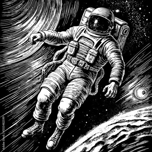 An Astronaut’s Epic Journey Through the Vast Unknown, Exploring the Boundless Wonders of the Universe