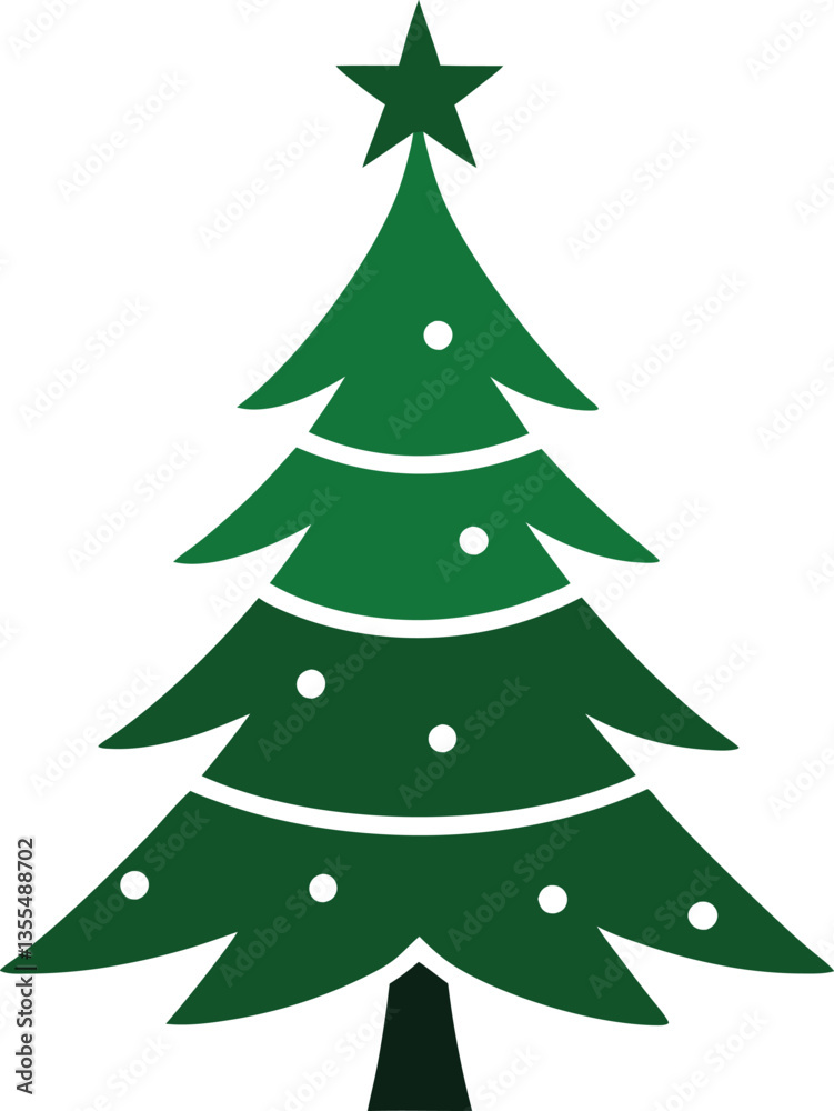 Christmas Tree Black Silhouette Vector Design – Holiday Tree Icon Christmas Tree Black Silhouette Vector Design – Holiday Tree Icon