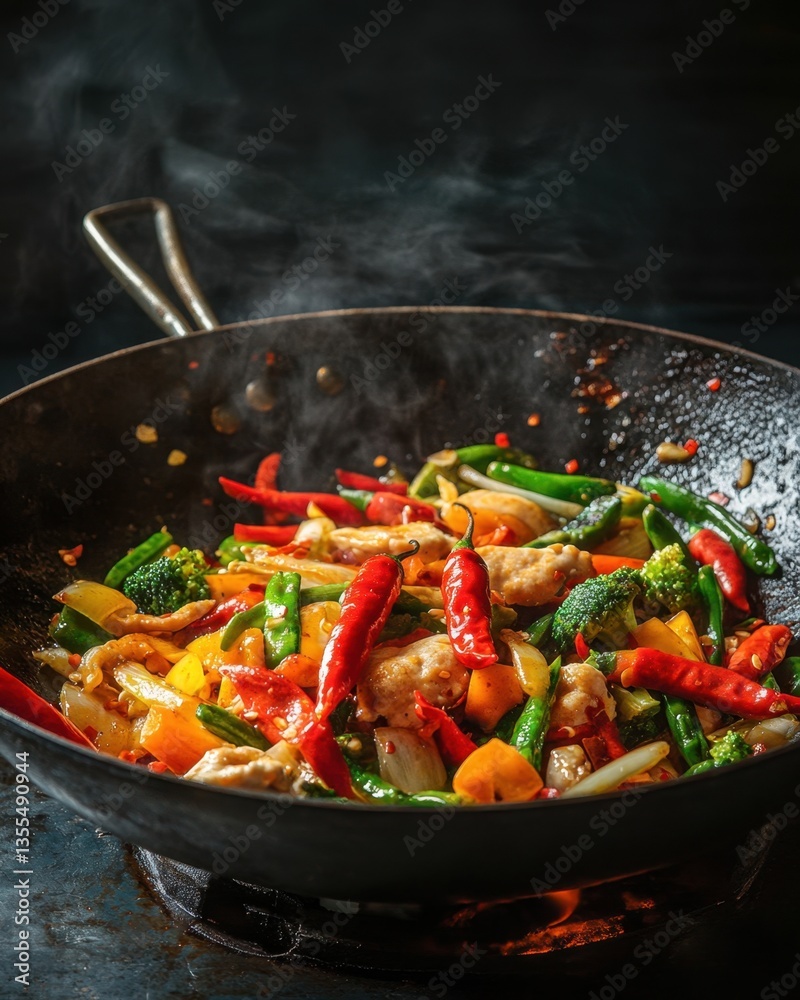 Vibrant Chicken Stir-Fry with Aromatic Vegetables