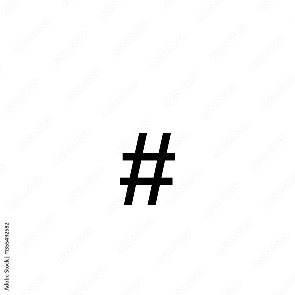 Obraz premium Hashtag Symbol Icon