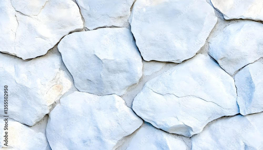Fototapeta premium Light Blue Stone Wall Exterior