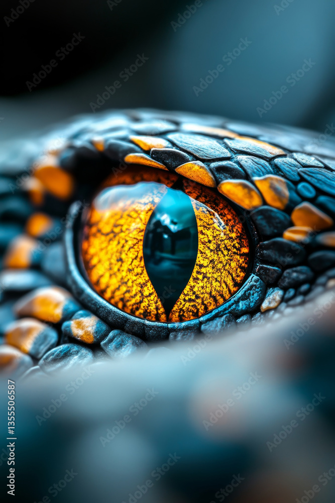 Fototapeta premium Macro photography of snake eye