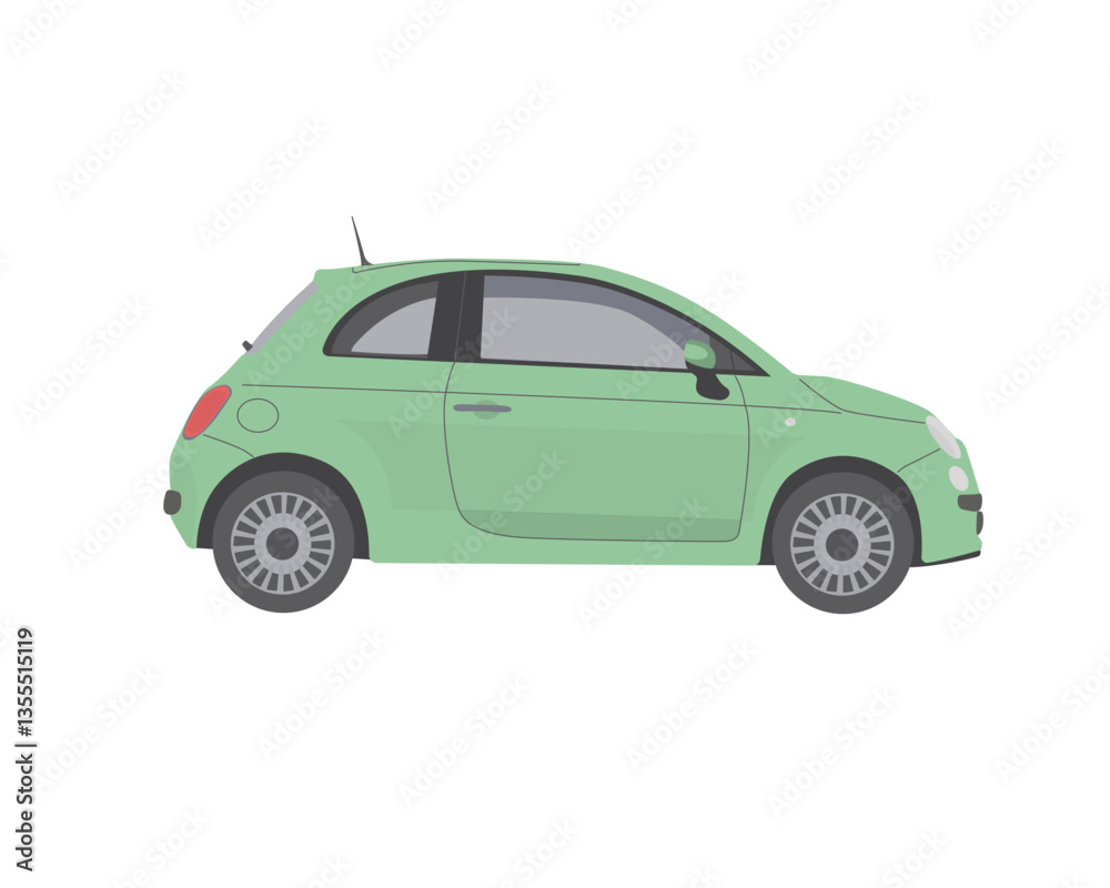 Obraz premium Isolated green car toy for kids - Vector