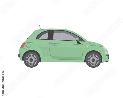 Isolated green car toy for kids - Vector